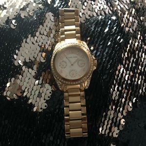 MK watch rose gold
